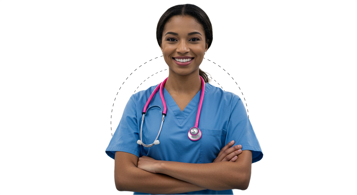 Healthcare worker assisting an elderly patient