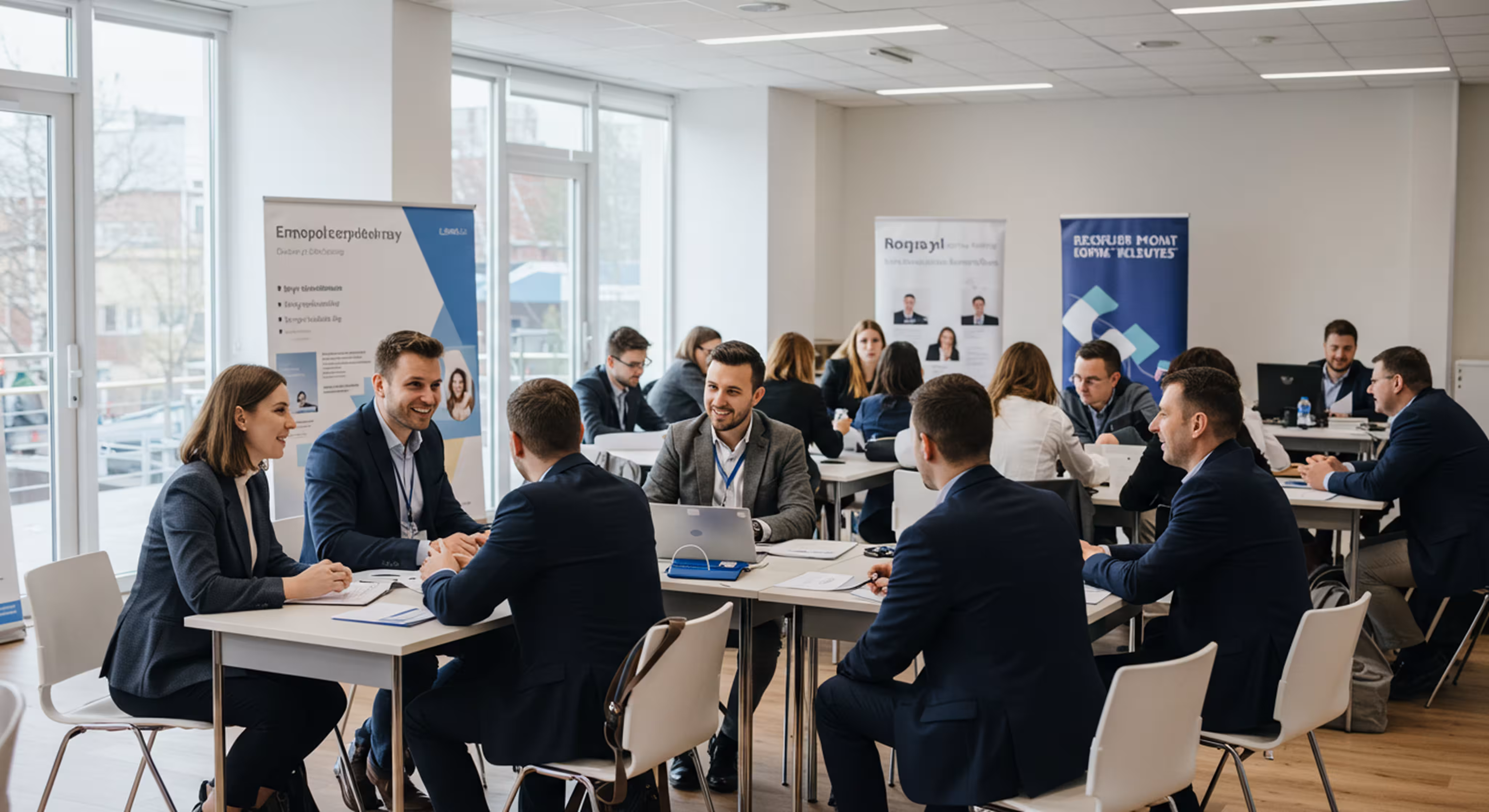 Workers with clipboard